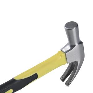 Marteau à griffes DIY de haute qualité, corps en acier avec manche en fibre de verre TPR, OEM personnalisé pour la toiture et les réparations - Product Image 3