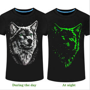 Nuova Maglietta Personalizzata Fluorescente 100% Cotone, T-Shirt Luminosa Notturna con Stampa Logo, Design Oversize, Ropa Hombre - Product Image 2