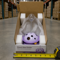 YAOYUE Distributeur de friandises interactif pour animaux de compagnie, à rotation 360 degrés, en PP + PET, pour chats et petits chiens