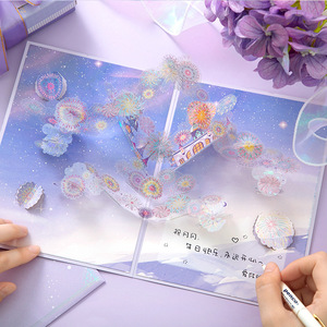 Tarjeta <span class=keywords><strong>de</strong></span> Felicitación para el Día del Maestro, Tarjeta 3D Tridimensional Hecha a Mano con Recortes <span class=keywords><strong>de</strong></span> <span class=keywords><strong>Papel</strong></span>, Tarjeta Pop-Up 3D - Product Image 1