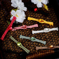 Haute Qualité Écologique Vintage Chinois Noeud Boutons Grenouille Fermeture avec Perle Vintage Chine Style