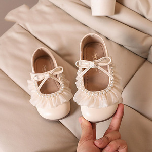 <span class=keywords><strong>Scarpe</strong></span> da Principessa con Fiocco in Pizzo per Bambine, Nuovo Modello, Suola Morbida, <span class=keywords><strong>Scarpe</strong></span> Singole per Bambine - Product Image 2