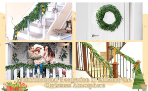 Guirnalda <span class=keywords><strong>de</strong></span> Ratán Norfolk <span class=keywords><strong>de</strong></span> Tacto Suave <span class=keywords><strong>para</strong></span> Decoración Navideña, Guirnalda Realista <span class=keywords><strong>de</strong></span> Pino y Cedro Artificial, Adorno Navideño Falso <span class=keywords><strong>para</strong></span> Chimenea - Product Image 4