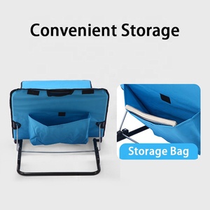 Moderno ocio plegable Oxford Silla de salón portátil al aire libre Camping Picnic Silla de playa al por mayor Metal jardín Hotel uso OEM Logo - Product Image 5