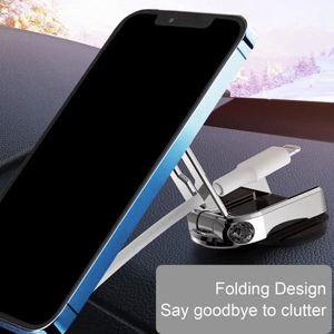 2026 Practical Strong Zinc Alloy Magnetic Double Damping Adjustable Folding Dashboard <b>Desk</b> Air Vent Car Mount - Product Image 3
