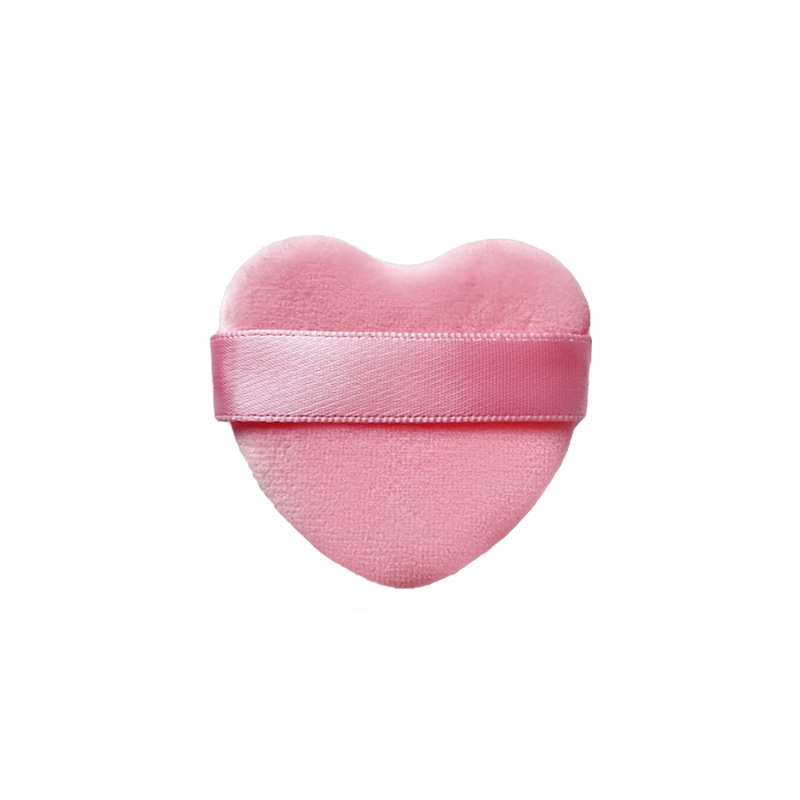 heart powder puff