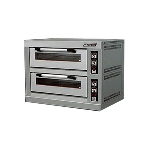 <span class=keywords><strong>Horno</strong></span> Eléctrico para Pizza de Doble Piso de Acero Inoxidable, Equipo de Horneado Comercial para Cocina de Restaurante - Product Image 1