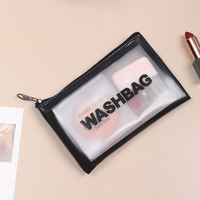 Sac de toilette et de maquillage transparent en PVC imperméable, unisexe, pour voyage
