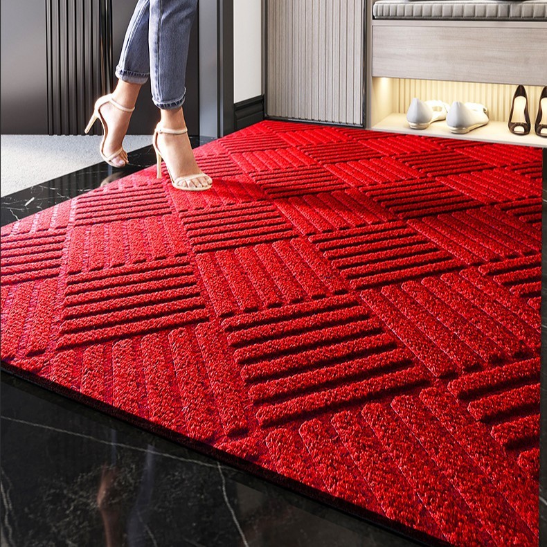 Diamond pattern, bright red