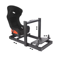 Venta Directa de Fábrica: Cockpit de Simulación de Carreras con Perfil de Aluminio en T, Chasis para Simulador de Carreras, Kit de Simulación de Conducción de Autos