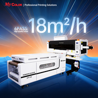 Nouvelle machine d'impression DTF puissante Mycolor 60 cm, 6 têtes d'impression, matériau film, garantie 1 an, pour t-shirts, robes, textiles