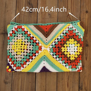 TW Color Stitching Long Dress Bikini <strong>Cover</strong> <strong>up</strong> Full Handmade <strong>Wedding</strong> Crochet Beach Dress - Product Image 5