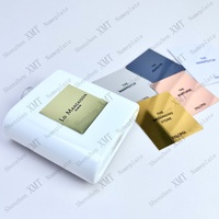 Parfum de marque privée de luxe bouteille de parfum en verre étiquettes autocollantes en métal pour bouteilles emballage personnalisé