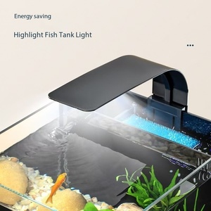 Kleine Desktop Ecologische Aquaria Glazen <span class=keywords><strong>Aquarium</strong></span> Hoogrendementsfilter <span class=keywords><strong>Aquarium</strong></span> Energiebesparende Ultrawitte Achterfilter - Product Image 5