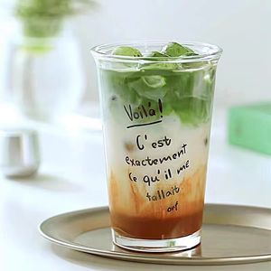 Gobelet en verre à café glacé Cappuccino expresso personnalisé tasse à <span class=keywords><strong>pinte</strong></span> de blé 350ml tasse à café en verre non ionique - Product Image 1