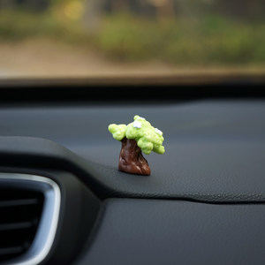 7 figurines mini-arbres en résine, décorations fantaisie pour tableau de bord de <span class=keywords><strong>voiture</strong></span>, micro-paysages de jardin féerique, art déco autoportant - Product Image 5
