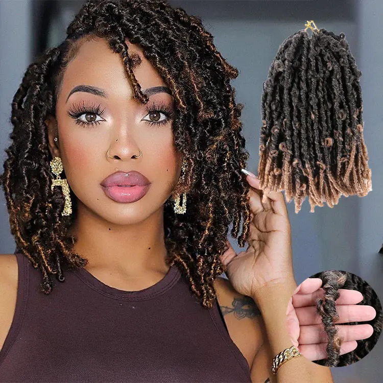 Groothandel Faux Locs Gehaakte Vlechten Zachte Vlinder Vlechten Synthetische Hair Extensions Loc Vlinder Locs Gehaakt Haar Voor Vrouwen