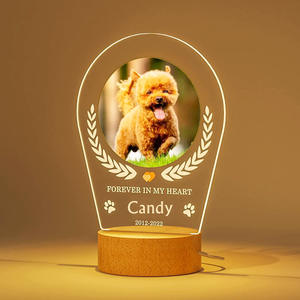 Prodotti di Tendenza per Animali Domestici Cornice Fotografica Commemorativa in Legno per Cani con Luce Notturna e Stampa a Colori Altri Prodotti per Animali - Product Image 6