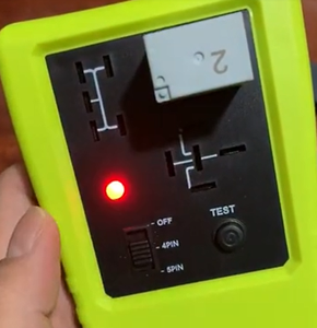 12v पोर्टेबल प्रणाली इलेक्ट्रॉनिक मोटर वाहन रिले परीक्षक की जांच के लिए रिले का तार सर्किट टूट - Product Image 2