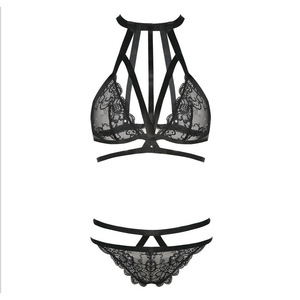 Lingerie sexy, body en dentelle noire et satin transparent, vêtements intimes pour femmes - Product Image 5