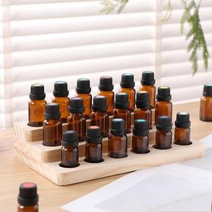 Caja de almacenamiento de madera de bambú, caja de embalaje de esmalte de uñas de aceite esencial de rejilla múltiple con compartimento extraíble, caja de madera personalizada - Product Image 3