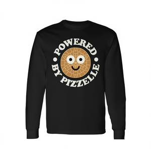 Powered By Pizzelle Long Sleeve T-<b>Shirt</b> Italian <b>Waffle</b> Cookie Design - Product Image 2