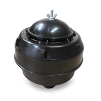Filtre à air universel à bain d'huile avec préfiltre cyclonique et capuchon champignon pour moteur de motoculteur à essence 170F 173F 177F 178F, fixation par collier à serrage rapide
