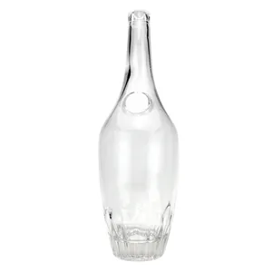 定制玻璃瓶1500毫升透明伏特加白兰地威士忌玻璃酒瓶玻璃瓶包装