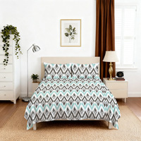 Parures de lit imprimées en Tencel avec taies d'oreiller à motif floral pastoral pour la maison