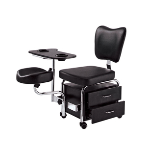 Sillón de Pedicura Portátil Profesional TOMSPA con Mesa y Reposapiés Ajustables, Diseño Minimalista Blanco, Modelo TS-1608 - Product Image 2