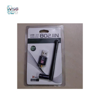 Adaptateur réseau WiFi USB sans fil SZ-Wisbuild, tout neuf, 150 Mbps, carte LAN avec antenne, sortie DC 802.11N pour ordinateur portable