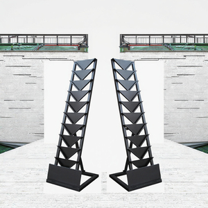 Hot Bán Hiện Đại Khảm Đá Cẩm Thạch Granite Đá Gốm Mái Sứ Tường Gạch Hiển Thị Kệ Sàn Kim Loại Mẫu Chủ - Product Image 3