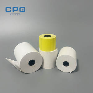 Rouleau de papier thermique pour caisse enregistreuse POS/ATM de marque CPG 80x80mm avec option sans mandrin et matériau PET - Product Image 1