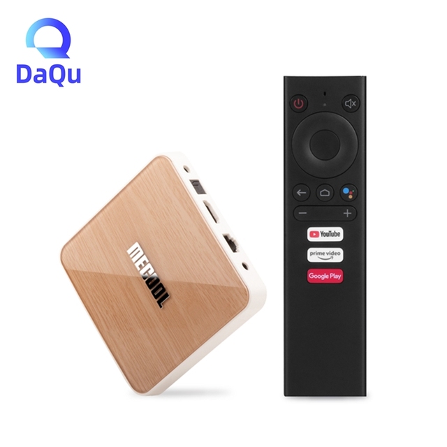 High Quality Mecool KM6 ATV Certified 4K Set Top Box S905X4 Chip 4G RAM 32G 64GB ROM Android 10 2.4G 5G Dual WiFi 6 Smart TV BOX