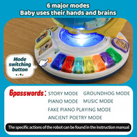 2024 bébé nouvelle éducation précoce bricolage assemblage multi-fonctionnel tige musique globe sensoriel jouet montessori carte du monde piano globe jouet