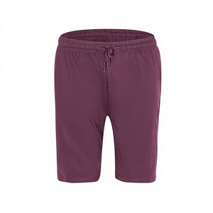 Shorts cargo pour hommes avec cordon de serrage, couleur unie, été, fins, amples, décontractés, grande taille, pour la maison, pantalon de plage - Product Image 1