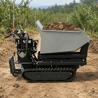 Mini-dumper hydraulique de 500 kg sur chenilles, camion de transport tout-terrain, véhicule utilitaire pour projets agricoles