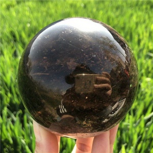 Wholesale 7-9cm Transparent Natural Smoky Crystal Polished Healing Ball Feng Shui Anniversary Gift for Home Decoration - Product Image 3