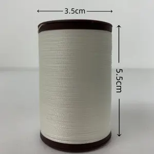 0,45mm rundes gewachs tes Polyester gewinde 3 Stränge Geflecht gewinde 80 Farben 120 Meter