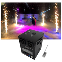 Machine à feux d'artifice électriques en métal avec flamme froide, brouillard dansant, DMX512 et télécommande AC 110-240V 750W