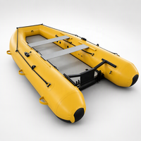 Perahu Karet Tiup YLS-340 PVC TPU, Perahu Ringan untuk Memancing, Dilengkapi Transom yang Dapat Dilepas, Cocok untuk Danau, Sungai, dan Rekreasi