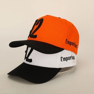 Casquette de baseball pour homme de haute qualité, personnalisée, 5 panneaux, en coton, avec broderie 3D, imperméable, avec boucle en métal, style sportif, logo en relief - Product Image 2