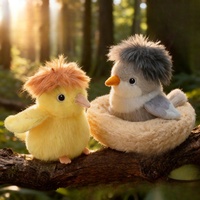 En gros, Peluche canari mignonne, mini figurine, posez-la sur les pieds, sur l'épaule ou sur une table, cadeau pour enfants, OEM