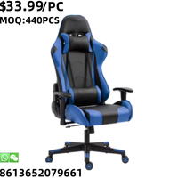 Chaise de jeu ergonomique TSF, chaise pivotante, facile à utiliser, pour ordinateur de course