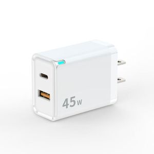 Cargador Rápido GaN PD de 45W con un Solo Puerto, Adaptador de Carga Rápida Estándar Estadounidense, Adaptador de Enchufe Universal 1C PD3.0 PPS para Teléfono y Portátil - Product Image 3