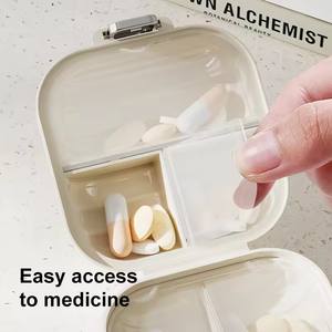 Pastillero Portátil Mini de Plástico PP Desmontable, Caja de Almacenamiento a Prueba de Humedad Compartimentada de Bolsillo para Viajes al Aire Libre - Product Image 5