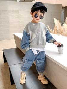 Nueva Colección de Moda Primavera Otoño para Niños, Conjunto de Ropa Casual de 2 Piezas, Camiseta de Manga Larga + Pantalones para Niños - Product Image 5