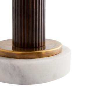 American Minimalist <b>Table</b> <b>Lamp</b> Marble <b>Base</b> Brass Shade LED Light Source E27 Bulb Switch Control Home Office Study Lighting - Product Image 4