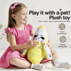 Juguete de Peluche Interactivo con Inducción Musical de Frutas, Piano Eléctrico para Padres e Hijos, Fresa y Plátano, de Hu Electric - Product Image 3
