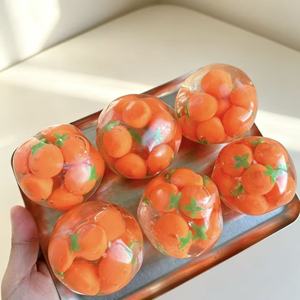 Nuevo Pelota Antiestrés Suave Naranja Hecha a Mano, No Rebotante, con Aceite de Coco y Vaselina, Controlada por Sonido - Product Image 5